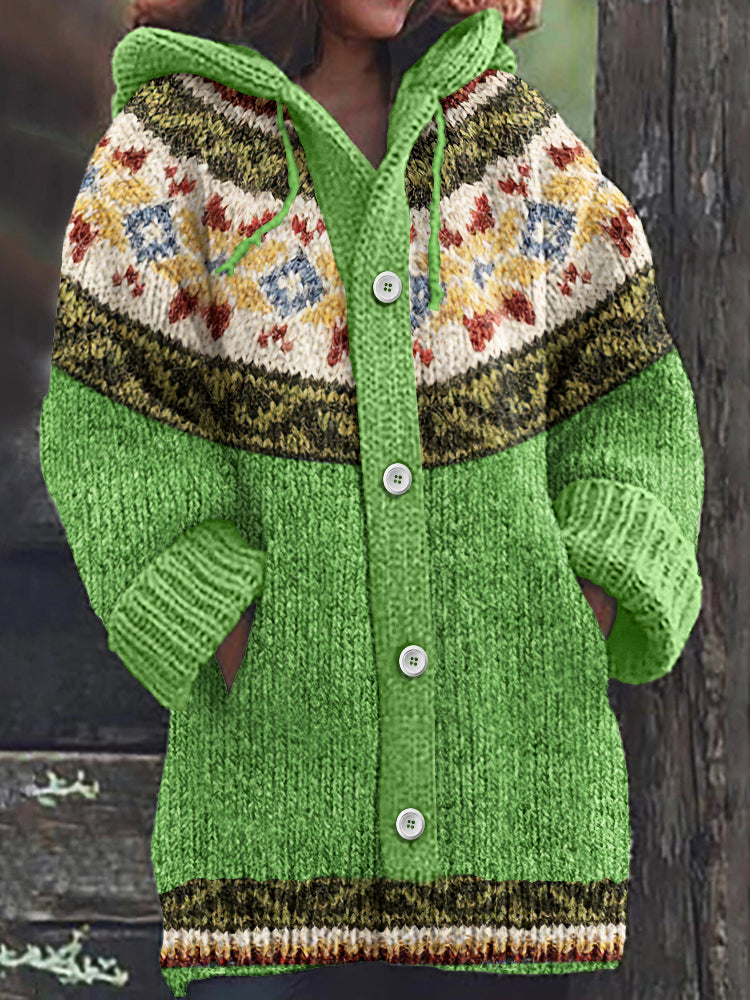Durchdacht gestaltete Strickjacke