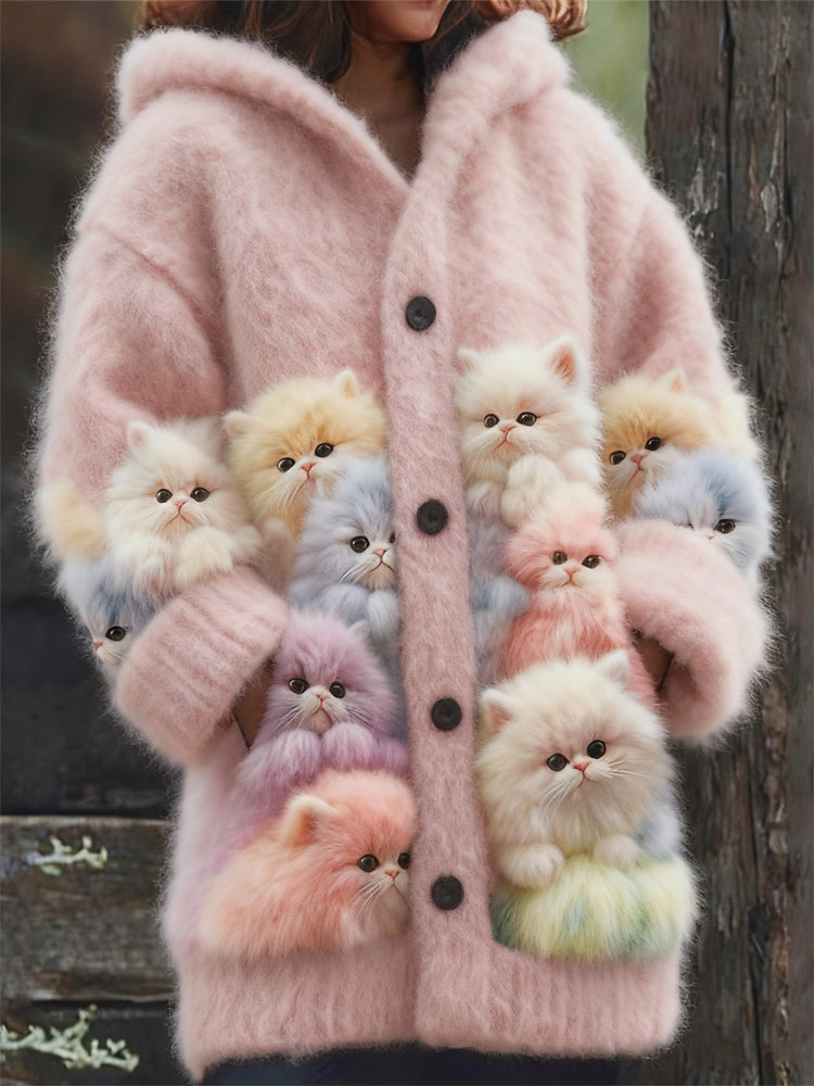 Wunderschön gefertigte Strickjacke
