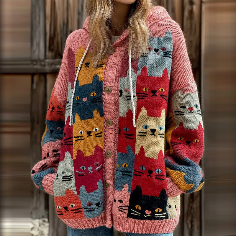 Anmutig gestaltete Strickjacke