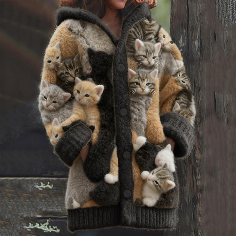 Zeitlose Vintage-Stil-Strickjacke