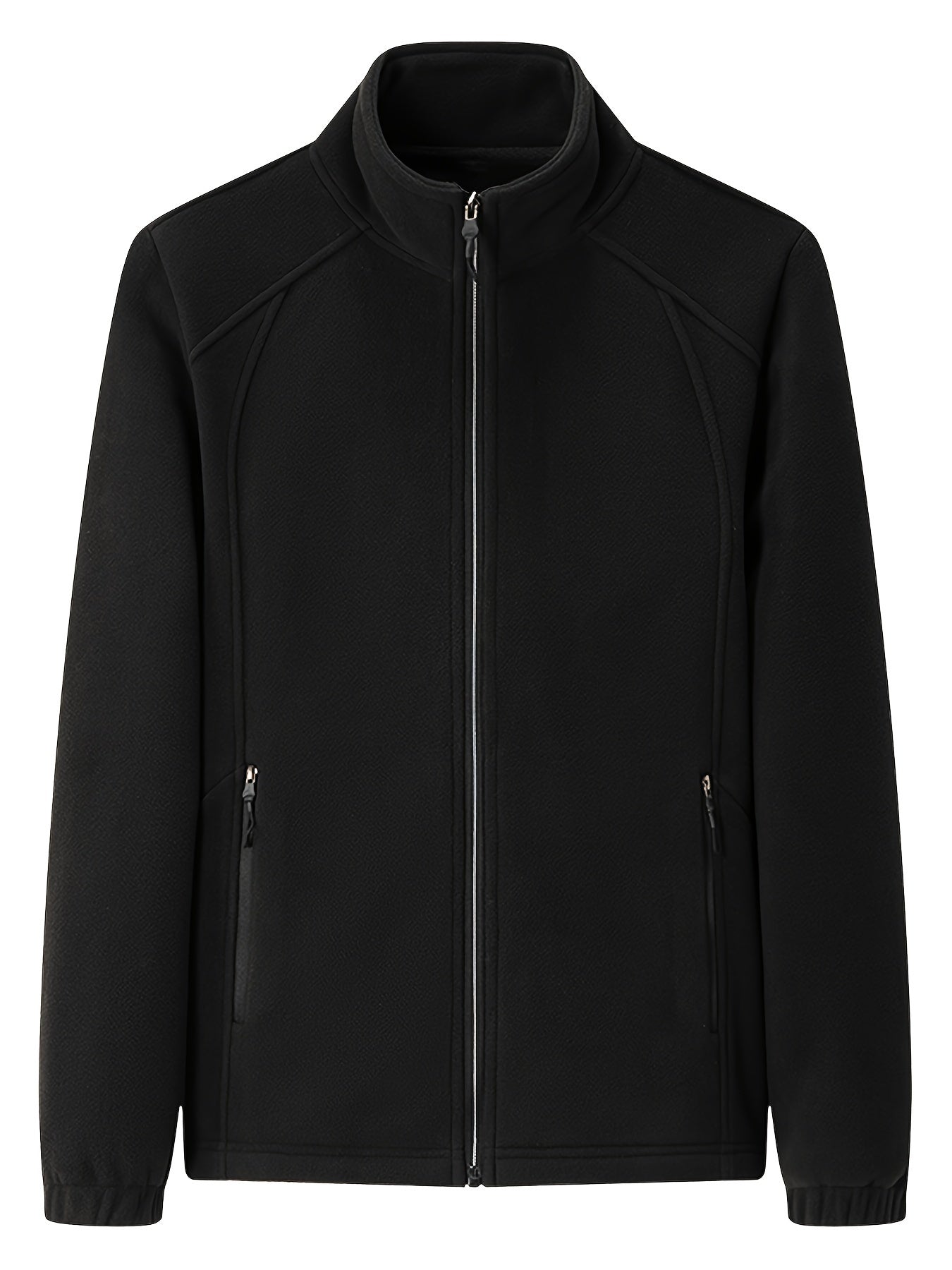 MW | Plüsch Damen Outdoorjacke mit Stehkragen und langen Ärmeln