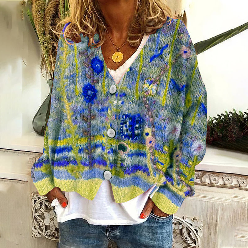 Klassische Vintage Strickjacke