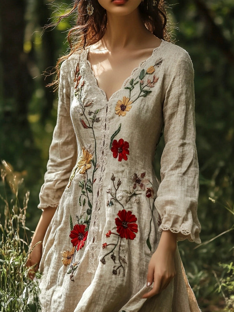 Anmutig gestaltete Kleid