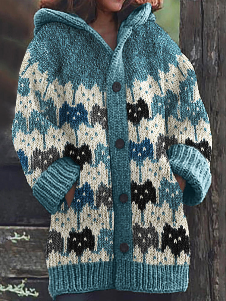 Anmutig gestaltete Strickjacke
