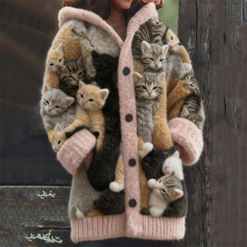 Zeitlose Vintage-Stil-Strickjacke