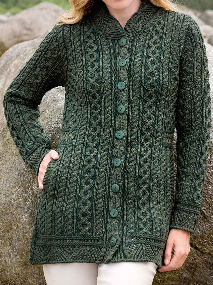 Zeitloser Vintage-Stil Strickjacke