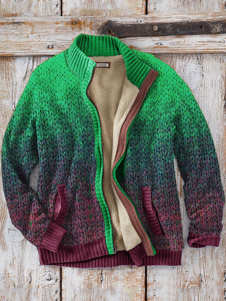 Durchdacht gestaltete Strickjacke