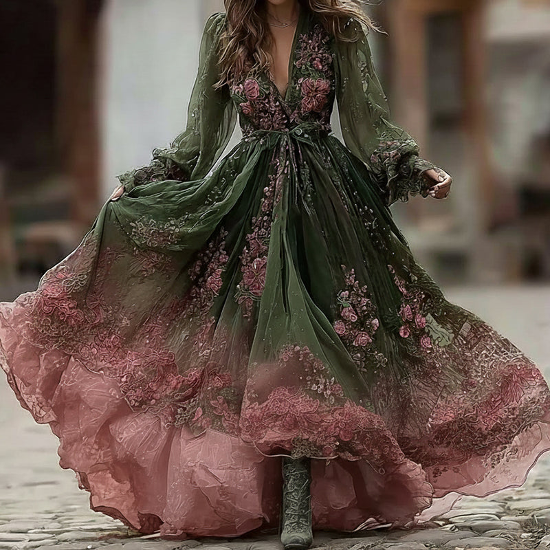 Klassisch gestaltete Kleid