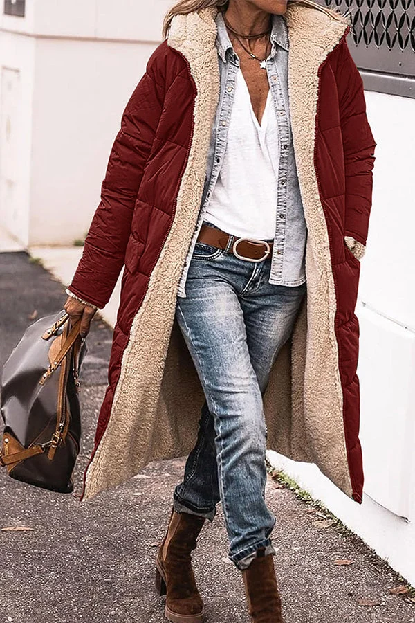 MW | Trendige Jacke mit Kapuze und Akzentkragen