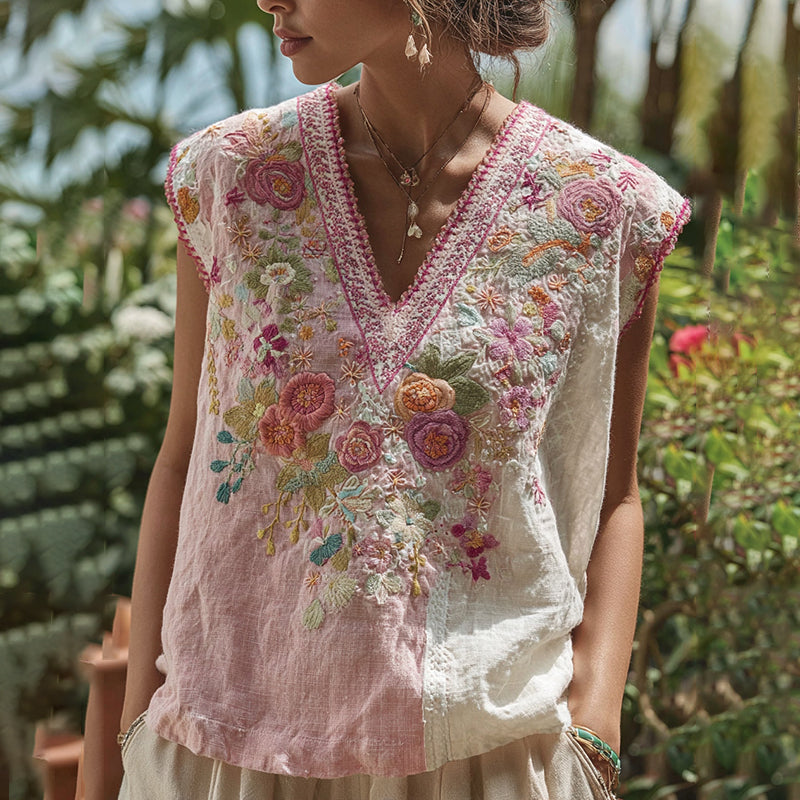 Zeitloser Vintage-Stil Top