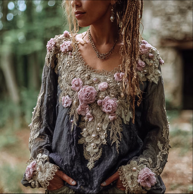 Zeitloser Vintage-Stil Top