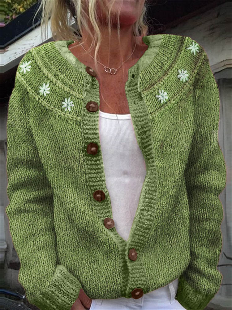 Klassische Vintage Strickjacke