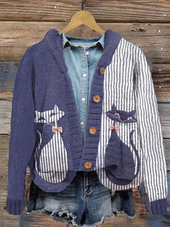 Klassisch gestaltete Strickjacke