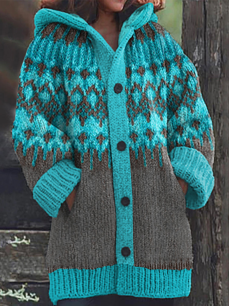 Zeitloser Vintage-Stil Strickjacke