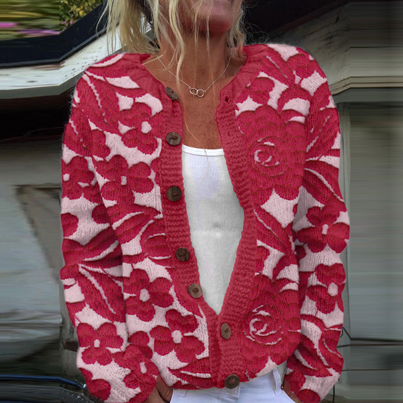 Anmutig gestaltete Strickjacke