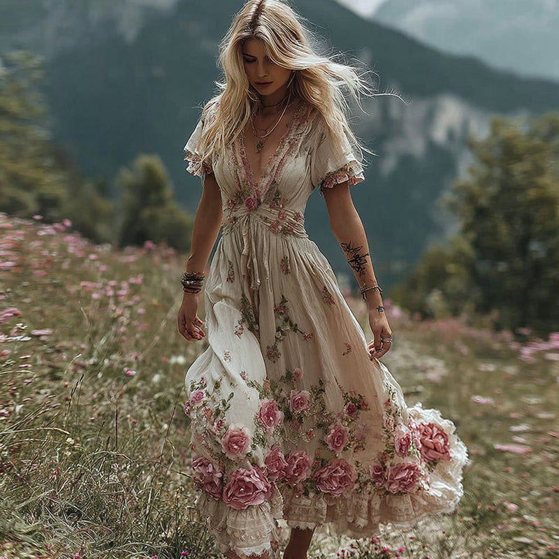 Klassische Vintage Kleid