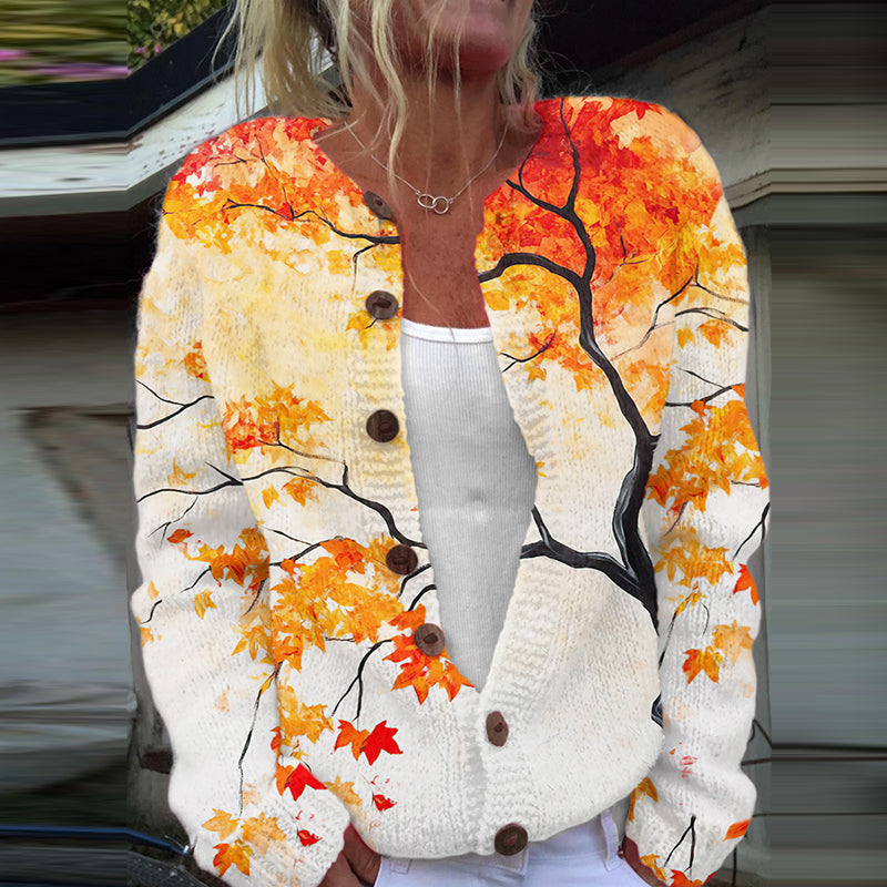 Zeitloser Vintage-Stil Strickjacke