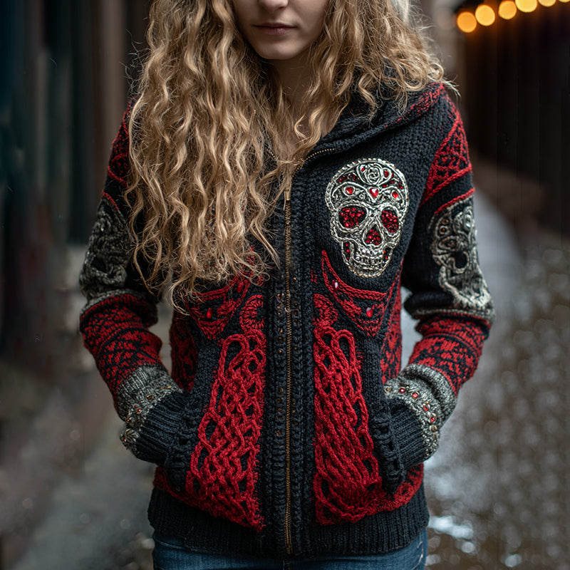 Klassisch gestaltete Strickjacke