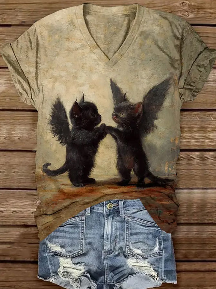 Zeitloser Vintage-Stil T-Shirt