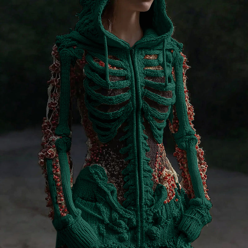 Durchdacht gestaltete Strickjacke