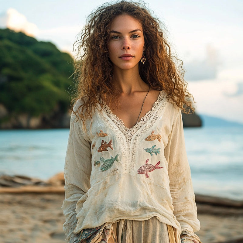 Elegant gestaltete Bluse