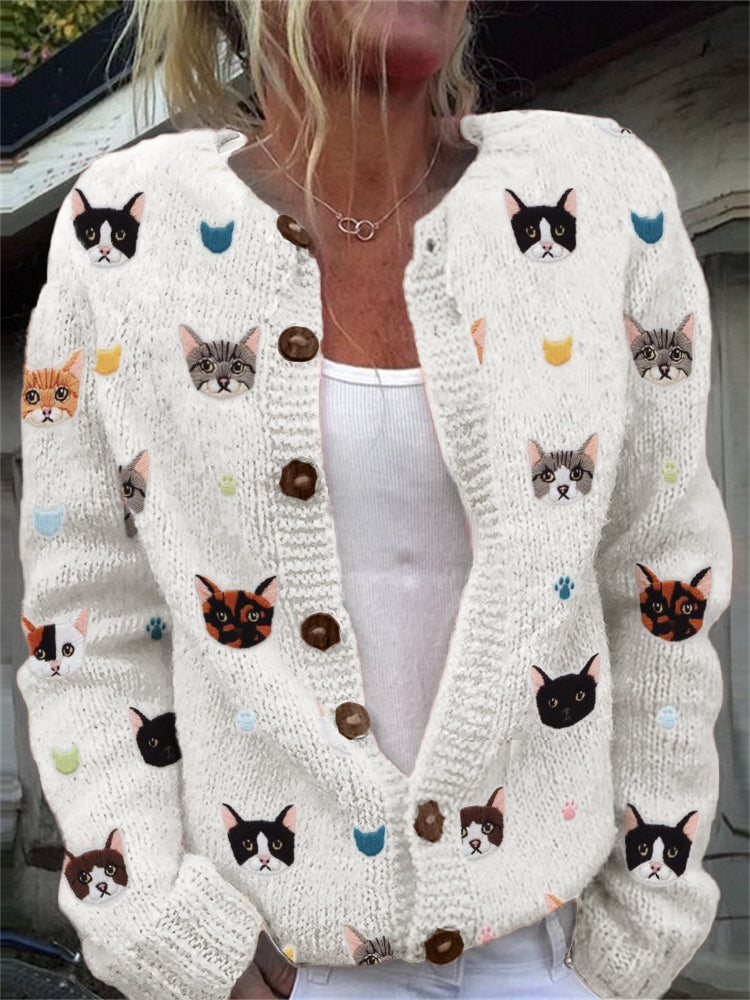 Anmutig gestaltete Strickjacke