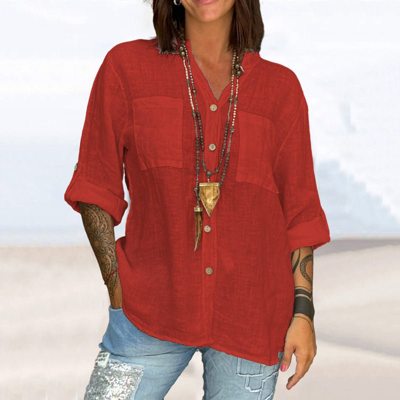 Zeitloser Vintage-Stil Bluse