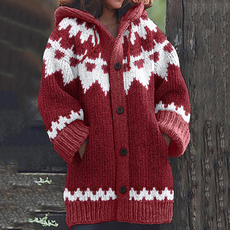 Durchdacht gestaltete Strickjacke