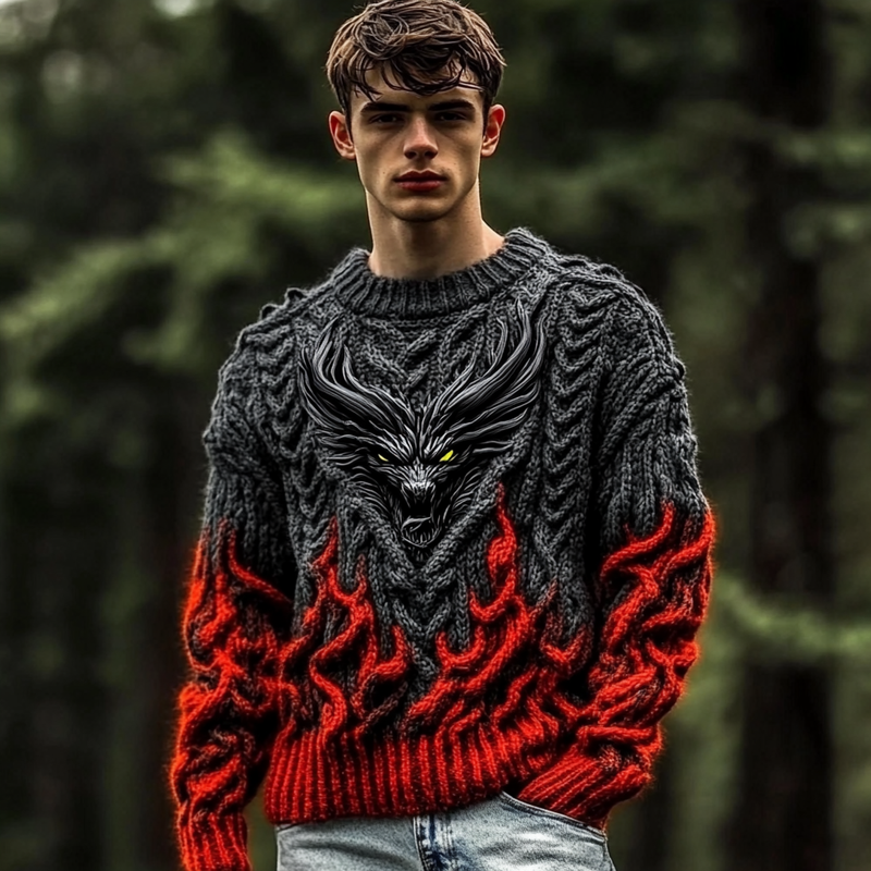 Zeitloser Vintage-Stil Pullover
