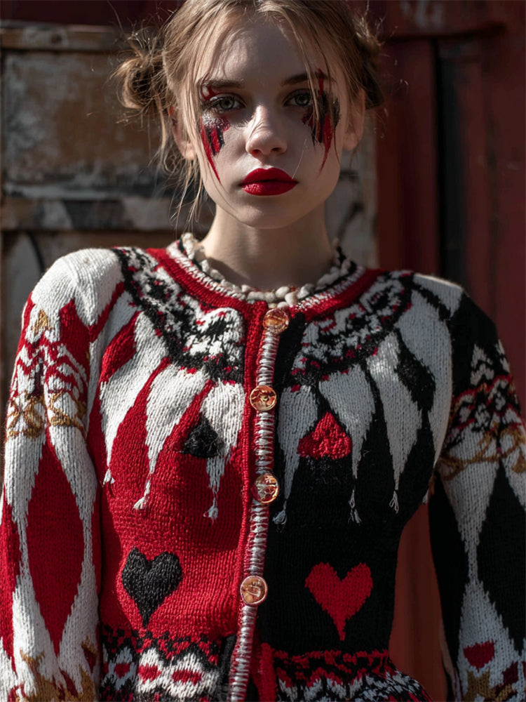 Anmutig gestaltete Strickjacke