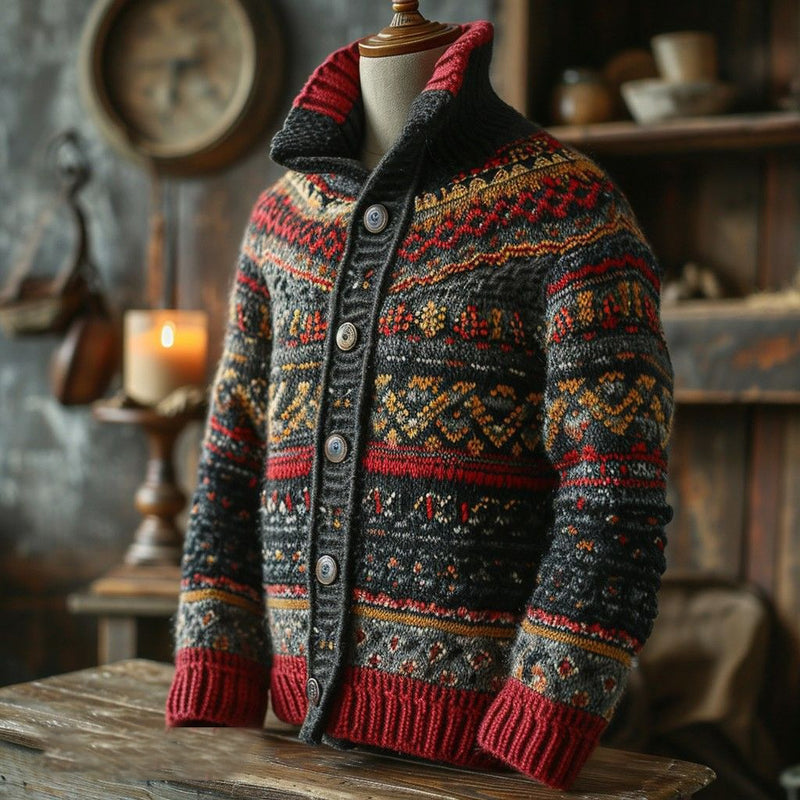 Zeitloser Vintage-Stil Strickjacke