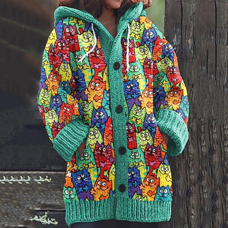 Durchdacht gestaltete Strickjacke