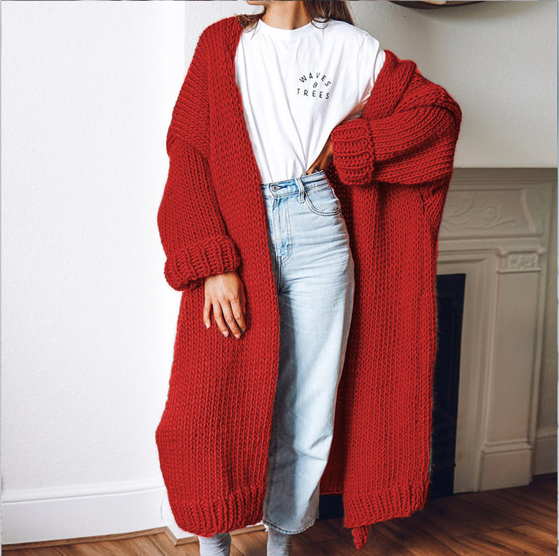 Durchdacht gestaltete Strickjacke