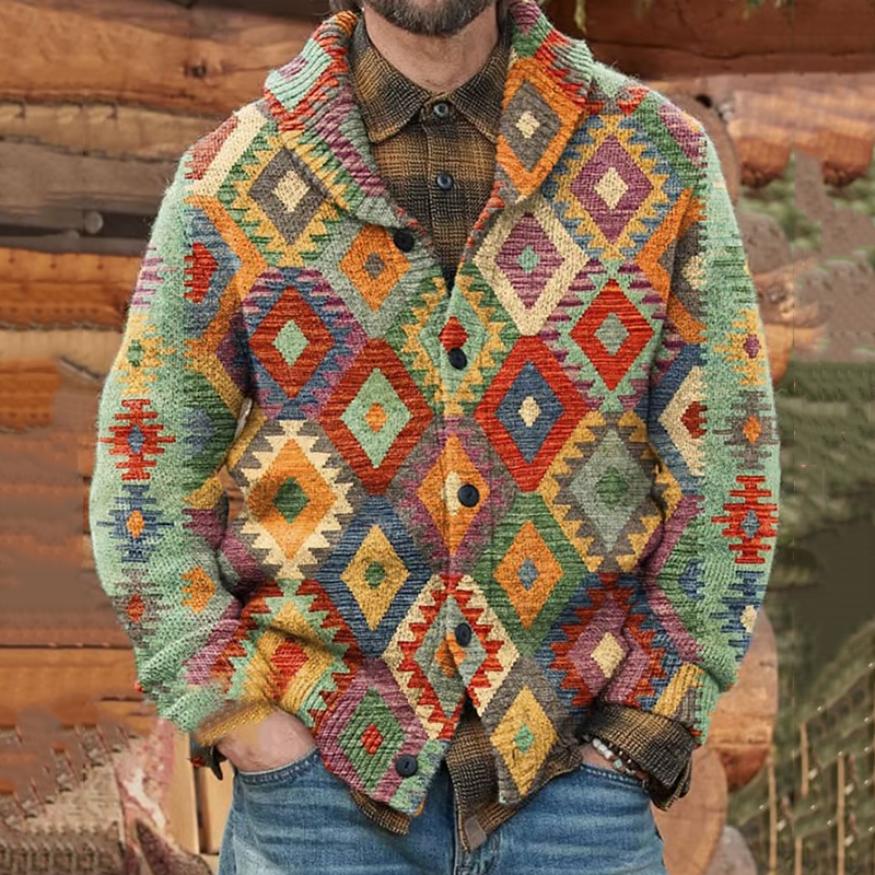 Klassische Vintage Strickjacke