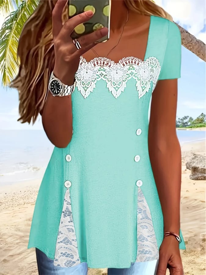 Zeitloser Vintage-Stil Top