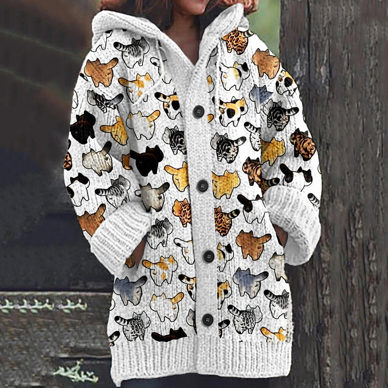 Durchdacht gestaltete Strickjacke