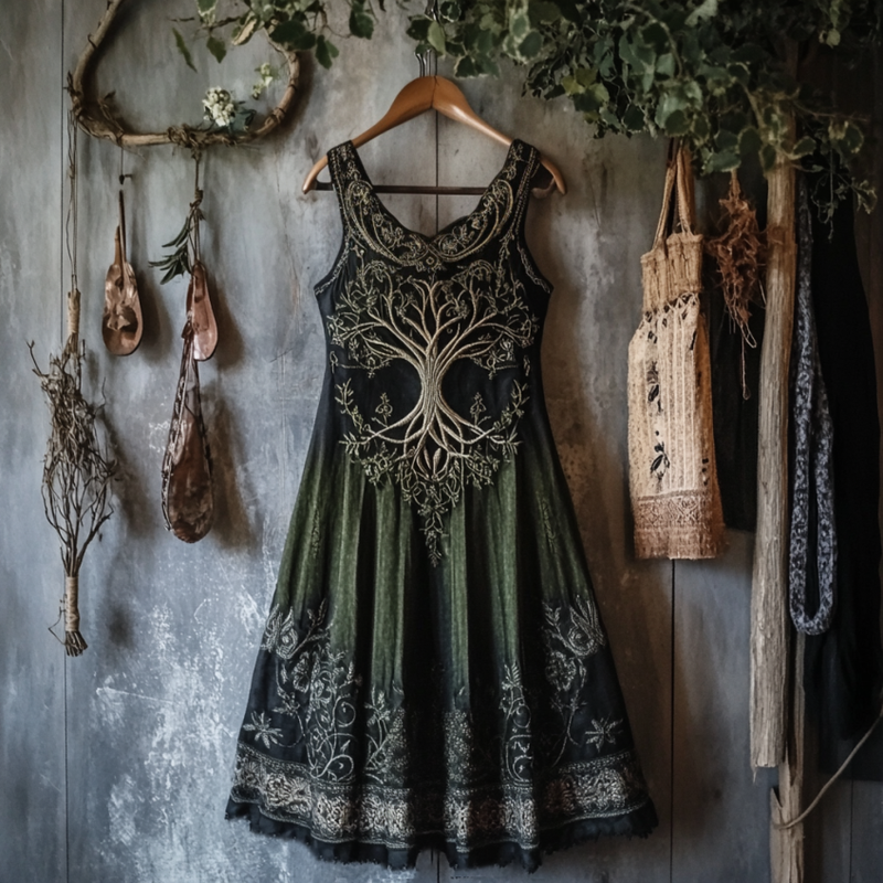 Klassisch gestaltete Kleid