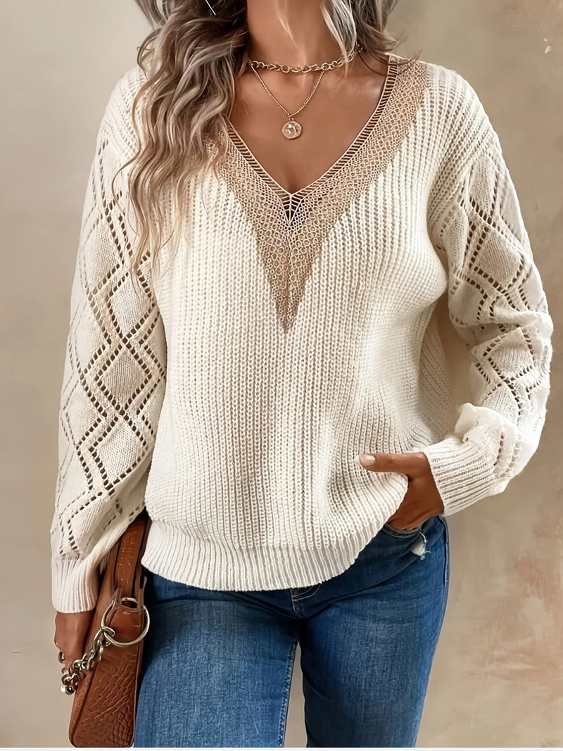 MW | MW – Stilvoller Strickpullover mit V-Ausschnitt