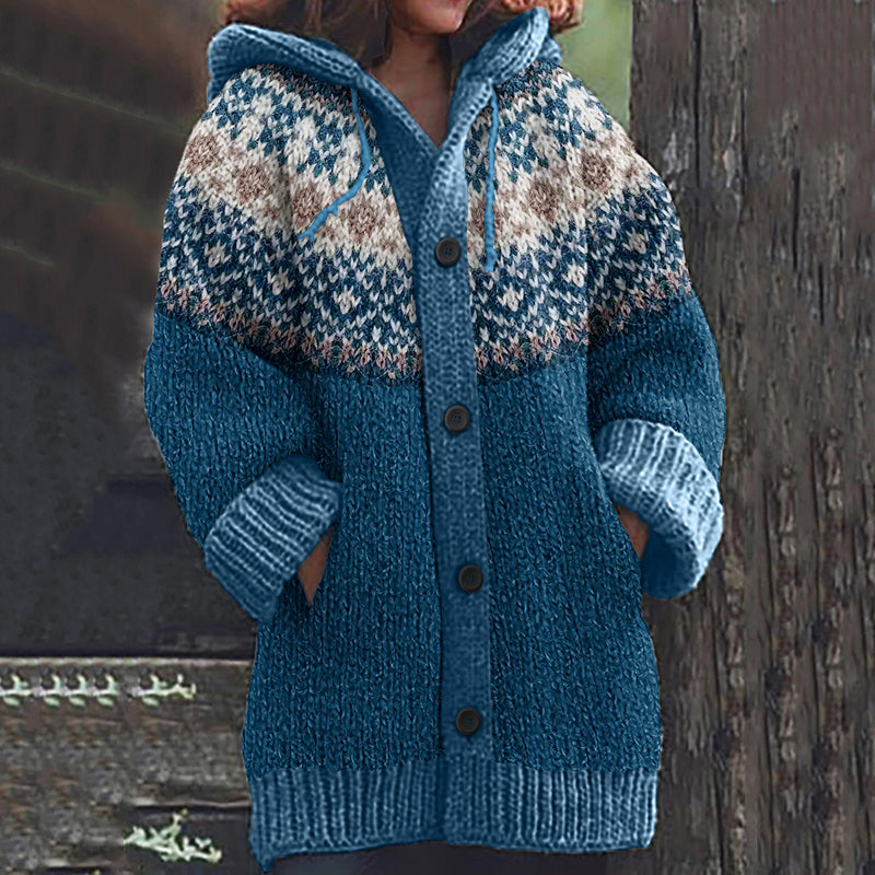 Durchdacht gestaltete Strickjacke