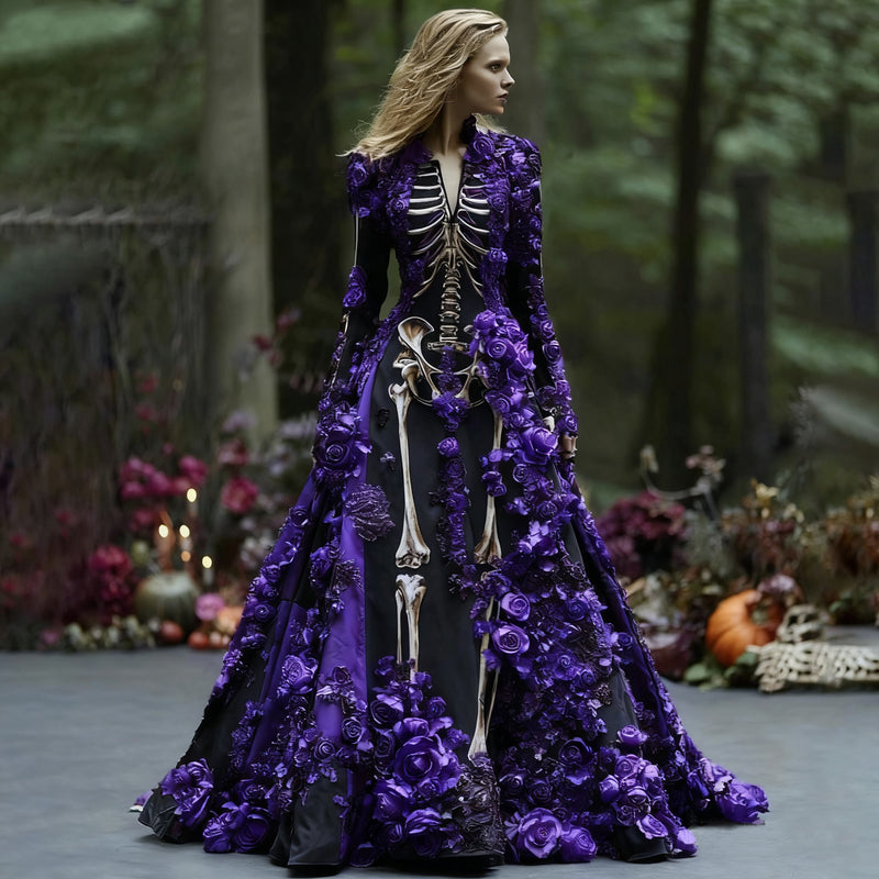 Klassisch gestaltete Kleid