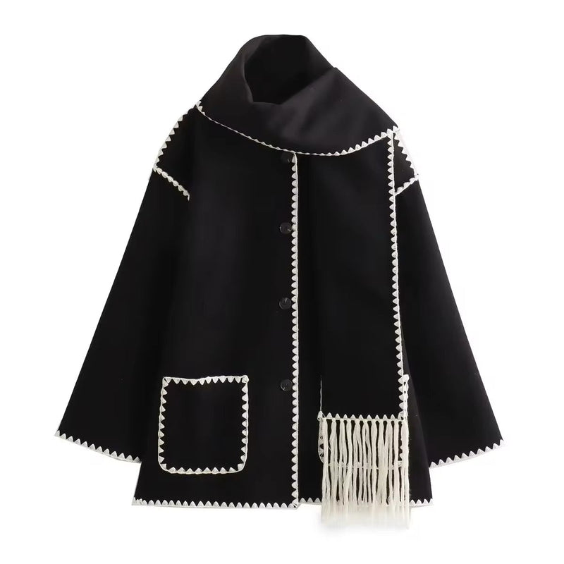 MW | lose Jacke mit Schalquasten