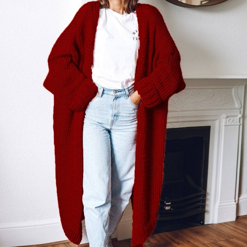 Durchdacht gestaltete Strickjacke