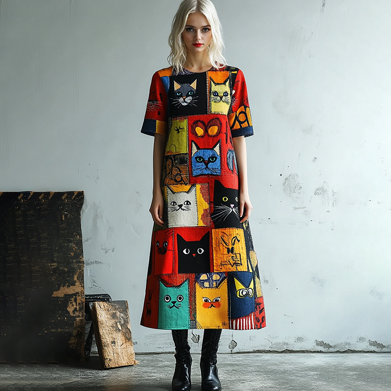 Zeitloser Vintage-Stil Kleid