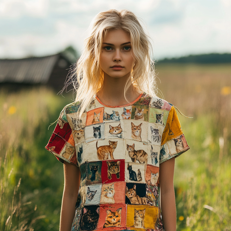 Zeitloser Vintage-Stil T-Shirt