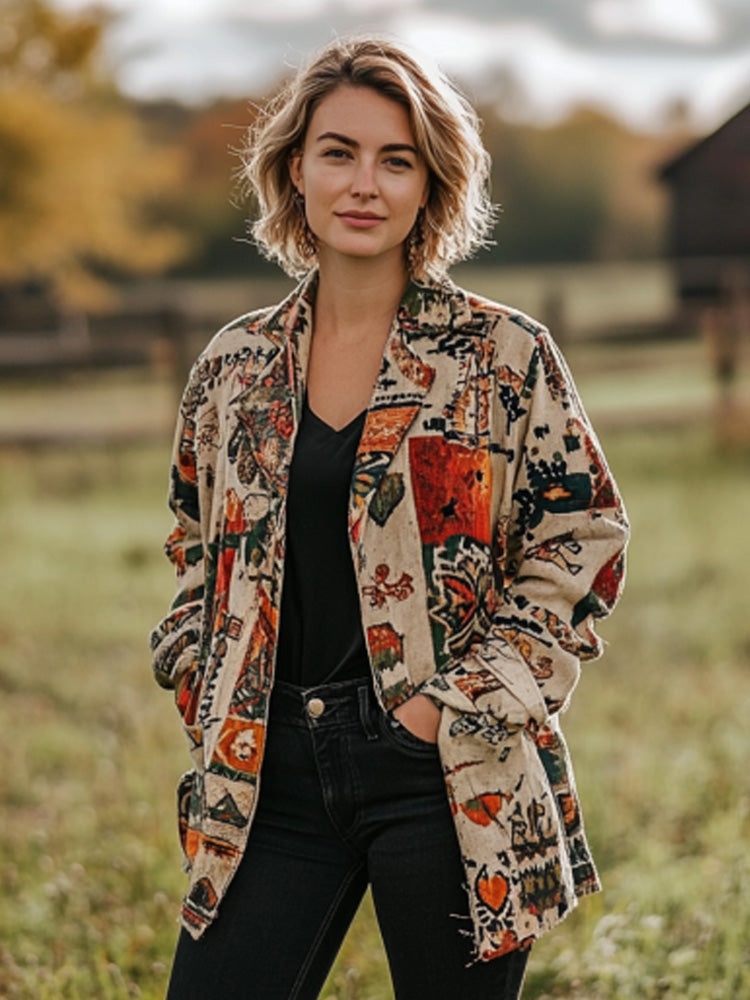Klassische Vintage Strickjacke