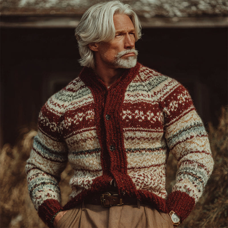 Zeitloser Vintage-Stil Strickjacke