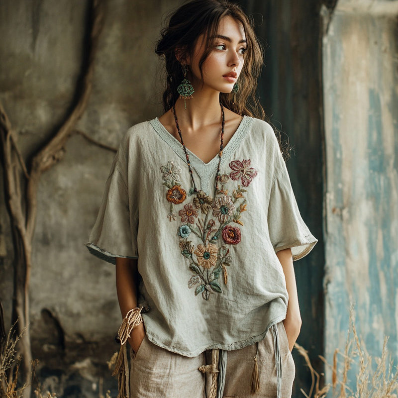 Zeitloser Vintage-Stil Top