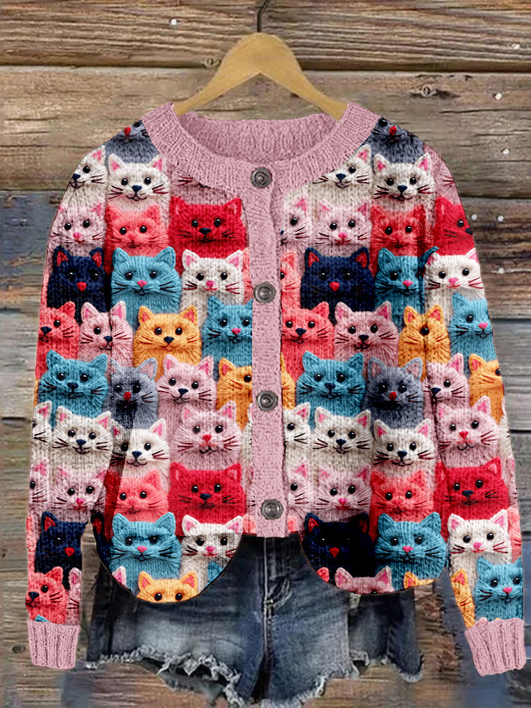 Anmutig gestaltete Strickjacke