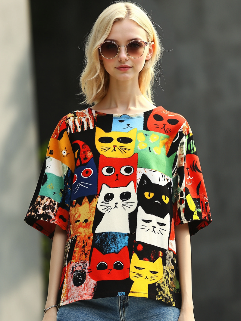 Zeitloser Vintage-Stil T-Shirt