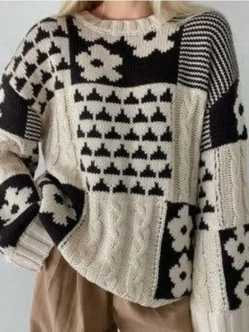 Zeitloser Vintage-Stil Pullover